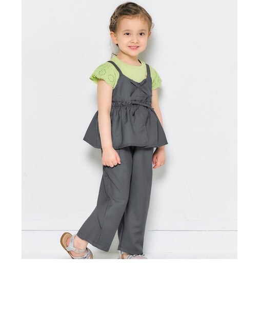 リボンビスチェ＆フリルタックパンツ2Pセット