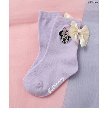 WEB限定 ディズニーキャラクターミニーマウス/リボンソックス