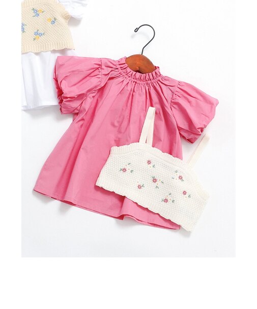 フラワー刺繍ニットビスチェ＆チュニックセット