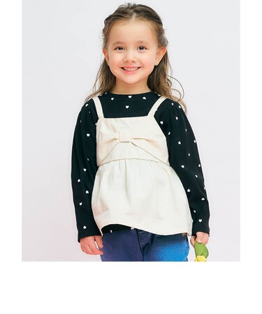 デニムビスチェ＆リブインナーセット