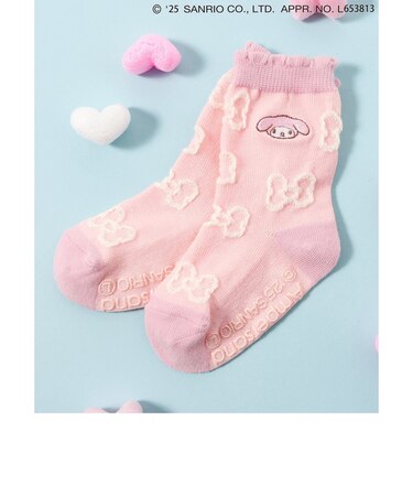 マイメロ クロミ リボン柄ソックス