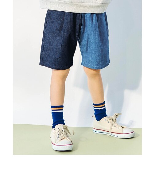 スタンダードタックハーフパンツ  5分丈