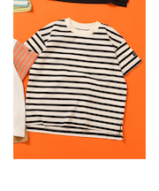 WEB限定 無地ボーダーTシャツ