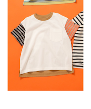 WEB限定 無地ボーダーTシャツ