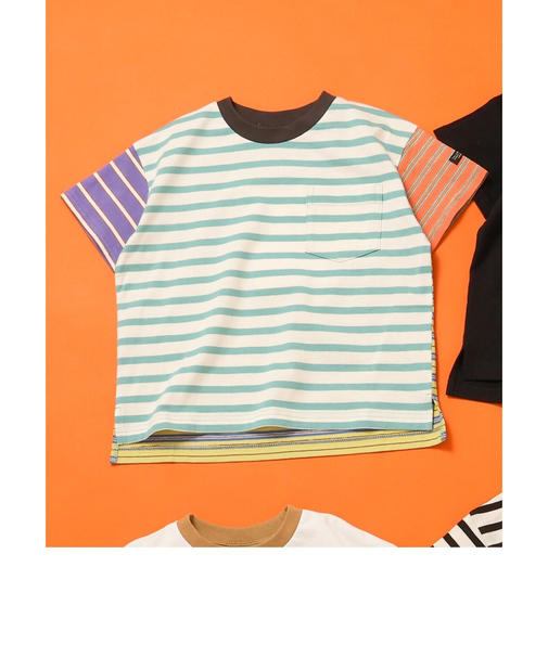 WEB限定 無地ボーダーTシャツ