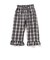 【リンク】裾フリルチェックパンツ  9分丈