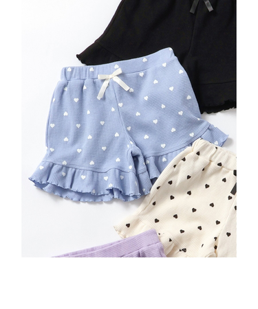 WEB限定 ワッフルショートパンツ  ショート丈