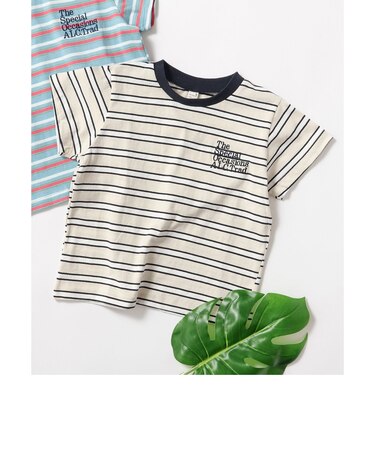 ALCロゴボーダーTシャツ