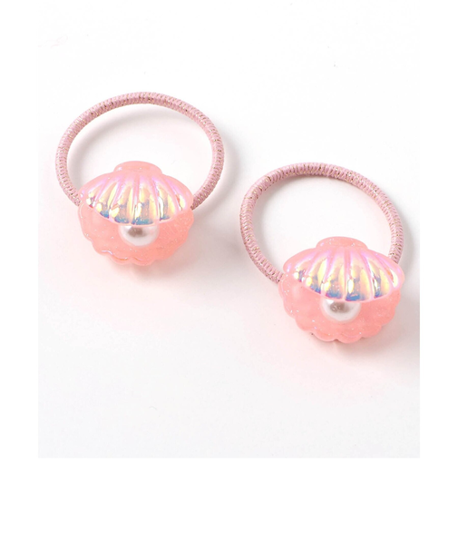 キラキラシェルヘアゴム2個セット