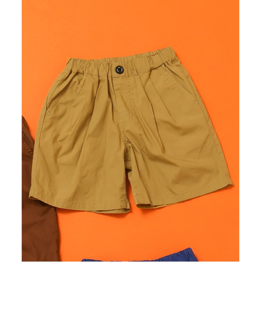 WEB限定 タックハーフパンツ  5分丈