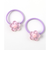クリアお花ヘアゴム2個セット