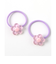 クリアお花ヘアゴム2個セット