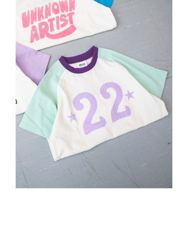 【I'm Jelly！】配色ラグランカラバリTシャツ