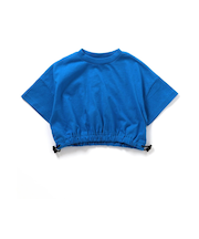 WEB限定 裾絞りショート丈Tシャツ