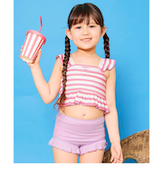 肩フリルセパレート水着_UVカット
