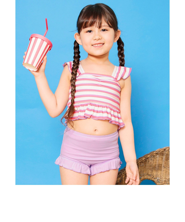 肩フリルセパレート水着_UVカット
