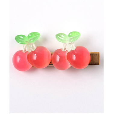 さくらんぼヘアクリップ