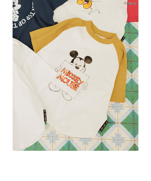 【リンク】ディズニーキャラクター/ラグランTシャツ（キッズサイズ）
