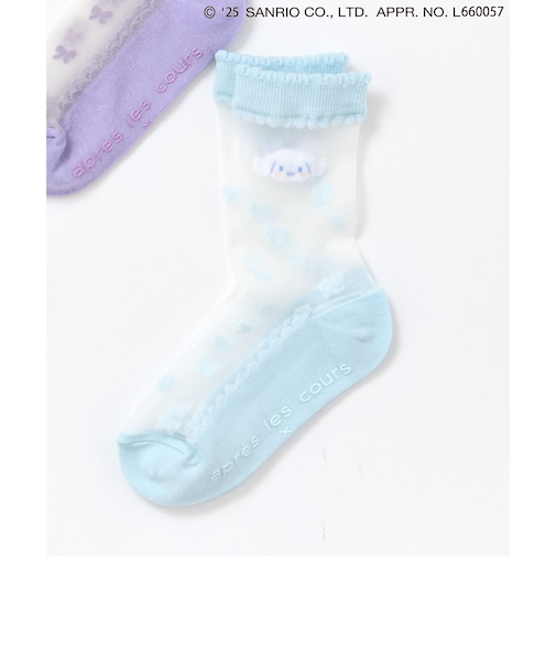【サンリオキャラクターズ】リボンシースルーソックス