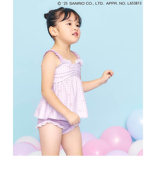 マイメロ クロミ ギンガムリボンセパレート水着