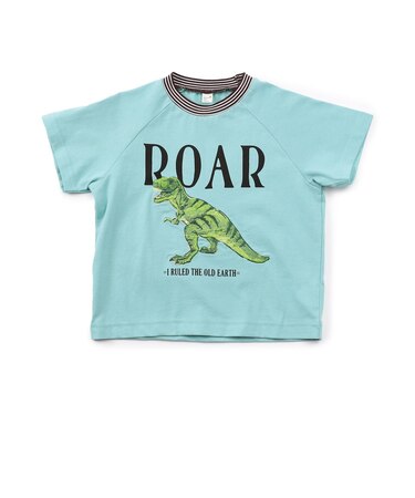 恐竜・消防車モチーフ刺繍Tシャツ