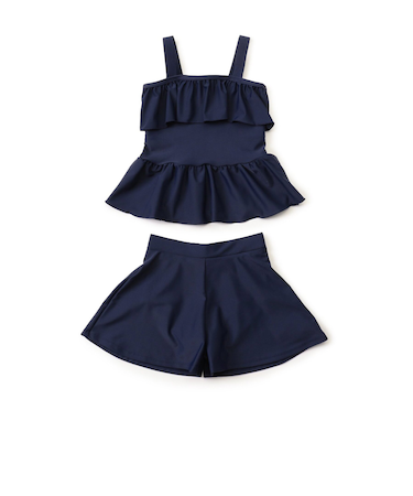 女児 フリルスクールセパレート水着