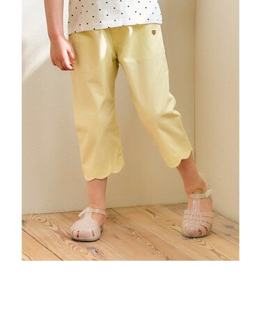 ひんやり裾スカラップ/7days Style pants  8分丈
