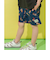 水陸両用総柄アクティブパンツ_UVカット_撥水加工 4分丈