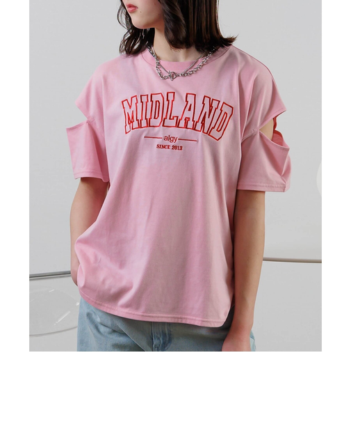【接触冷感】MIDLAND肩あきBIGT