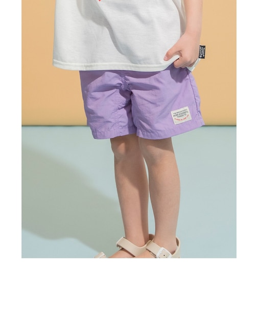 【ジュニア対応】水陸両用アクティブパンツ_UVカット_撥水加工 4分丈