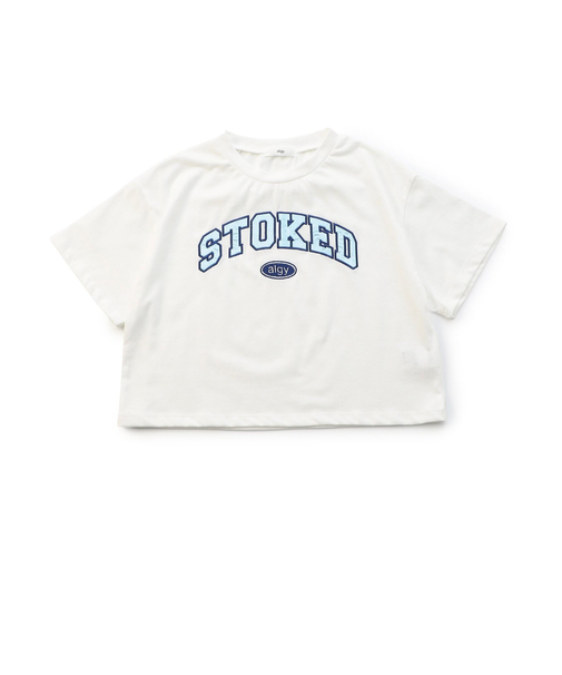 サテンアップリケロゴT