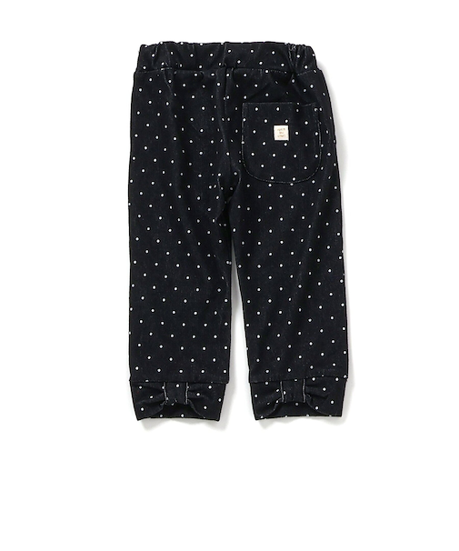 ひんやり後ろリボン/7days Style pants_接触冷感  8分丈