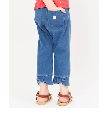 ひんやり後ろリボン/7days Style pants_接触冷感  8分丈