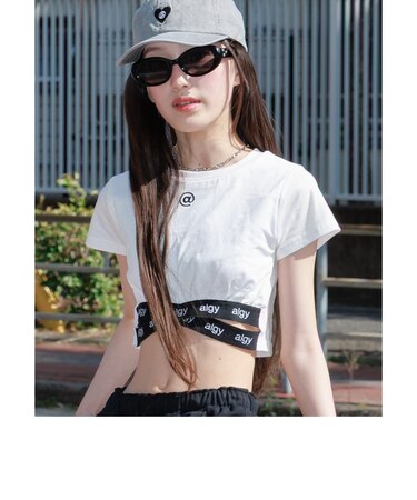 裾クロスカップ付きT