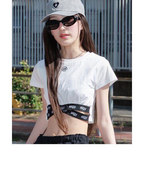 裾クロスカップ付きT