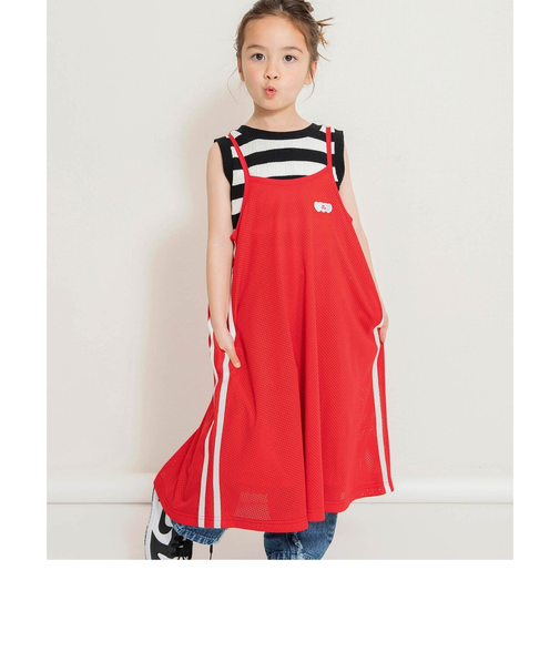 メッシュキャミワンピ