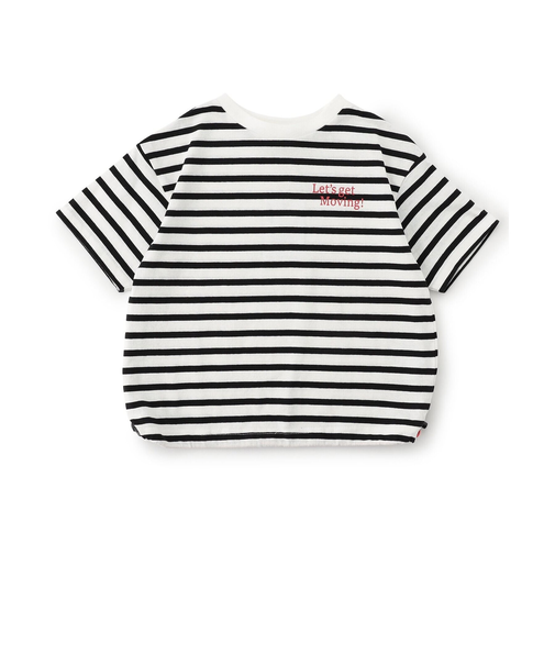 【シルエットを自分好みに！】裾ドローコードTシャツ