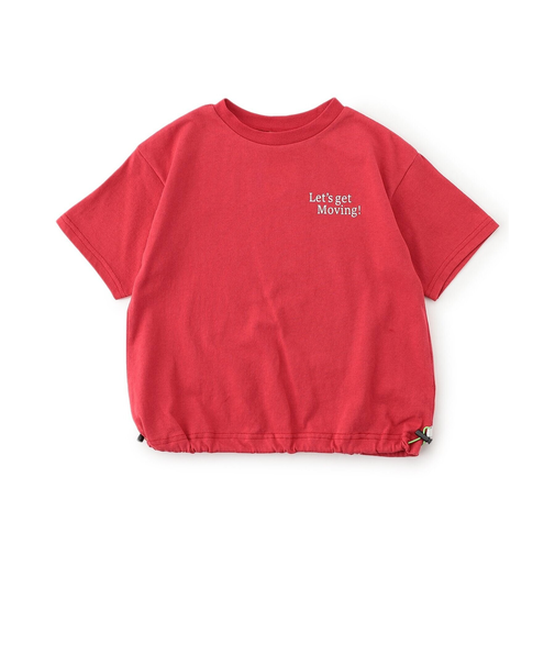 【シルエットを自分好みに！】裾ドローコードTシャツ