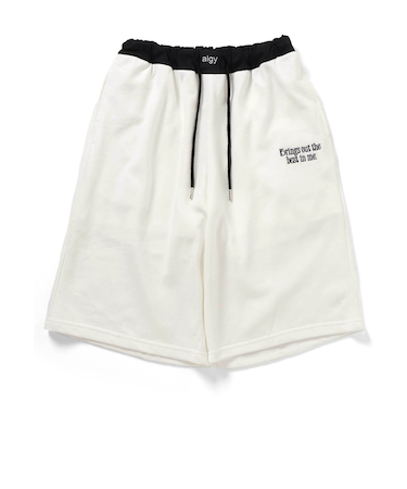 スウェットワイドハーフパンツ