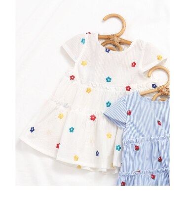 3柄ティアード刺繍チュニック