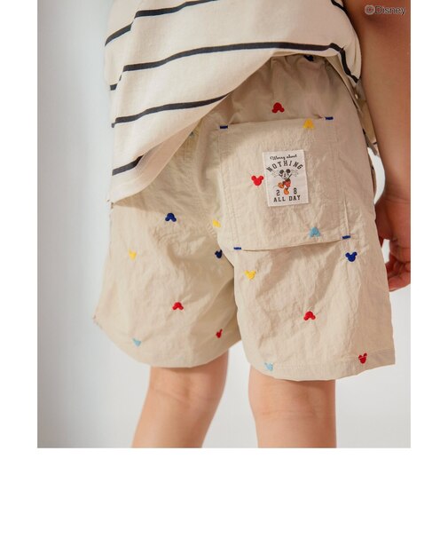 【水陸両用】ディズニーキャラクター／アクティブパンツ_UVカット_撥水加工  4分丈