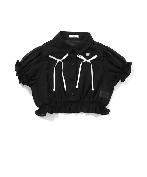 シアーりぼんブラウス