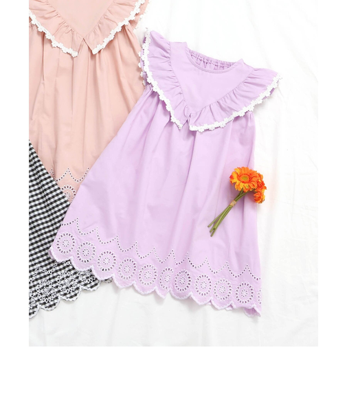 ヨークフリルレースワンピース