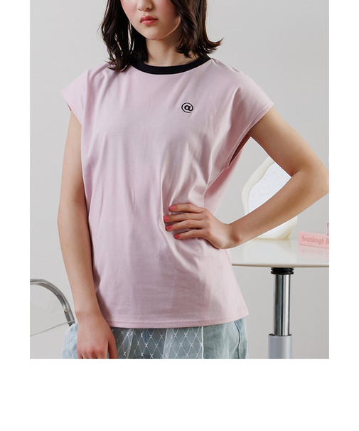 フレンチスリーブワンポイントシシュウT