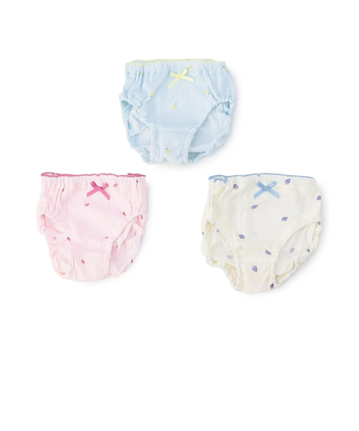 ３つセットショーツ フルーツ柄