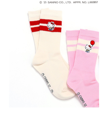 【ハローキティ】ラインソックス