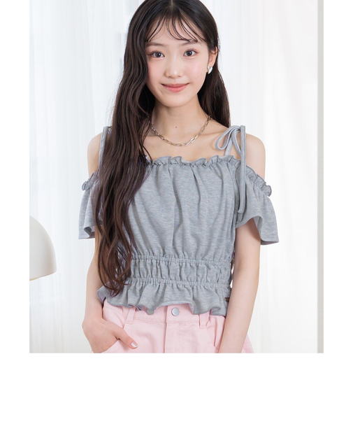 カップ付きデザイントップス