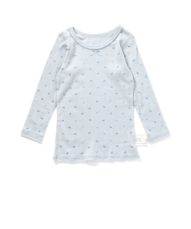 GIRLSリブ長袖肌着