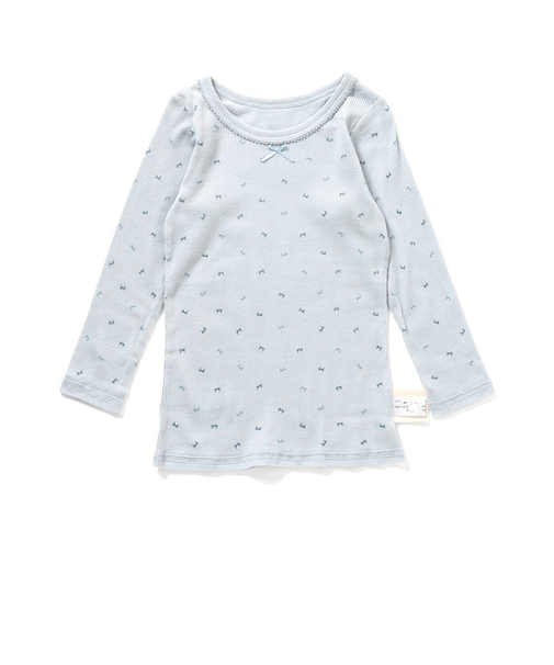 GIRLSリブ長袖肌着