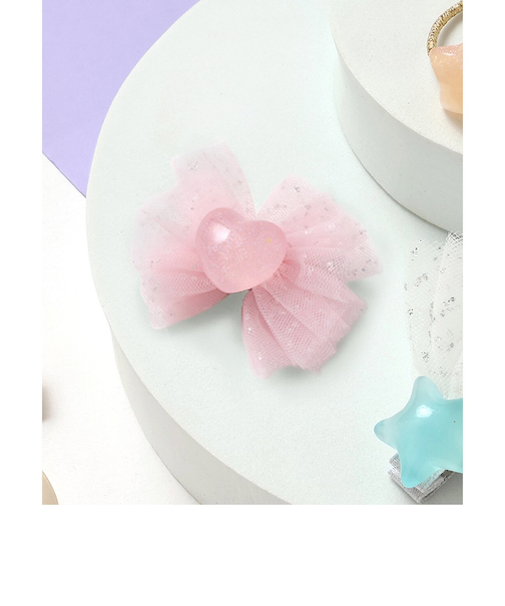 星・ハートモチーフチュールヘアクリップ
